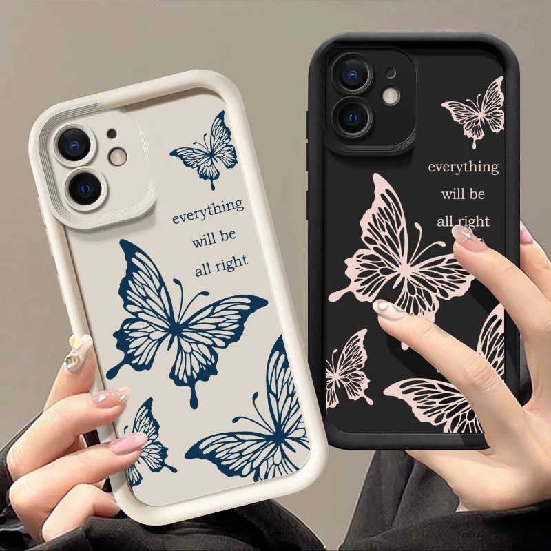 Schmetterlingshülle für Samsung Galaxy S26 S25 S24 Ultra Plus S24 S25 S26 FE A18 A57 A37 A56 A55 A27 A17 A15 A36 A26 A16 Weiche Hülle – Detail 3