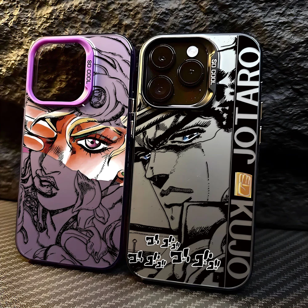 Hot Anime JoJo Bizarres Adventures Phone Case for Samsung Galaxy S25 S24 S23 S22 Note20 Ultra Edge Plus 5G Anti Fall Matte Cover - náhled 4