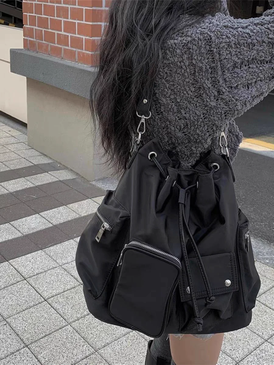 

Sweet Cool Dstring Nylon Bapa Women's oulder Crossbody Bag Lightweight Dual-Strap Casual Sle Faionable Design