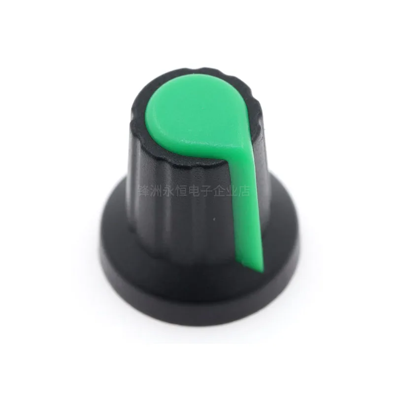 10Pcs WH148 Potentiometer Switch knob Cap Plastic Knob Plum Handle 15X17mm AG2 Handle 6MM BLACK RED YELLOW ORANGE WHITE