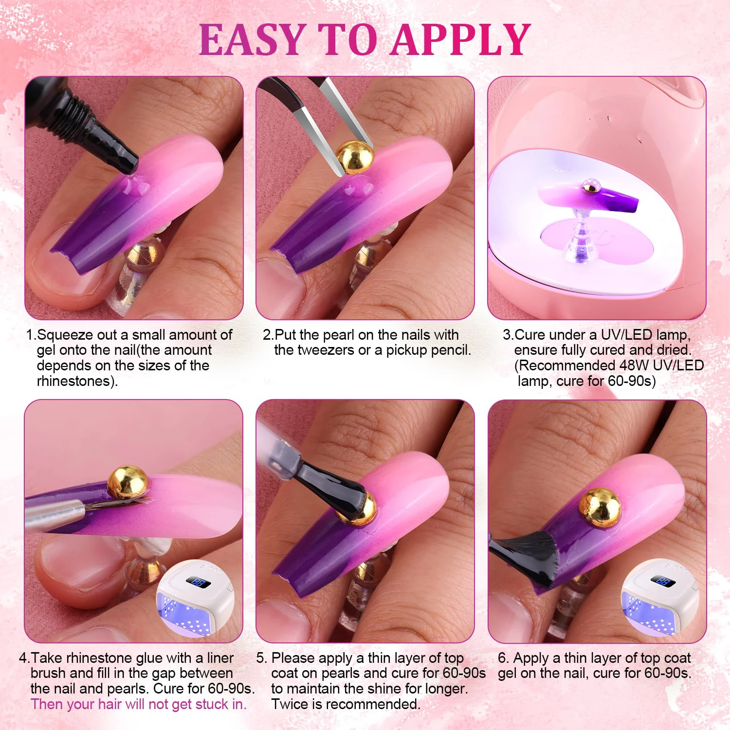 12 Siatek Złote Półkoraliki Ozdoby do Paznokci z Pęsetą + Pęseta Metalowe Ozdoby do Paznokci Kawałki Koralików Kaviar Y2K 2/3/4/5/6/8mm Płaskie Koraliki do Paznokci