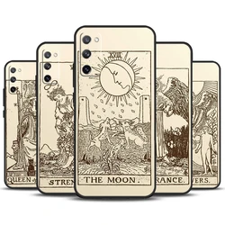 Tarot Card Astrology Sun Moon Case For Samsung Galaxy S24 S23 S22 Ultra S21 S20 FE Note 10 Plus Note 20 S8 S9 S10 Cover