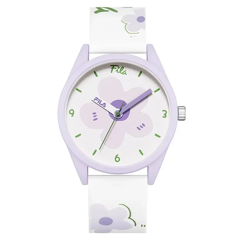 الأصلي FILA ساعة إلكترونية موضة كاميليا طبعة محدودة الاتجاه مقاوم للماء طالب سيليكون الساعات 6465