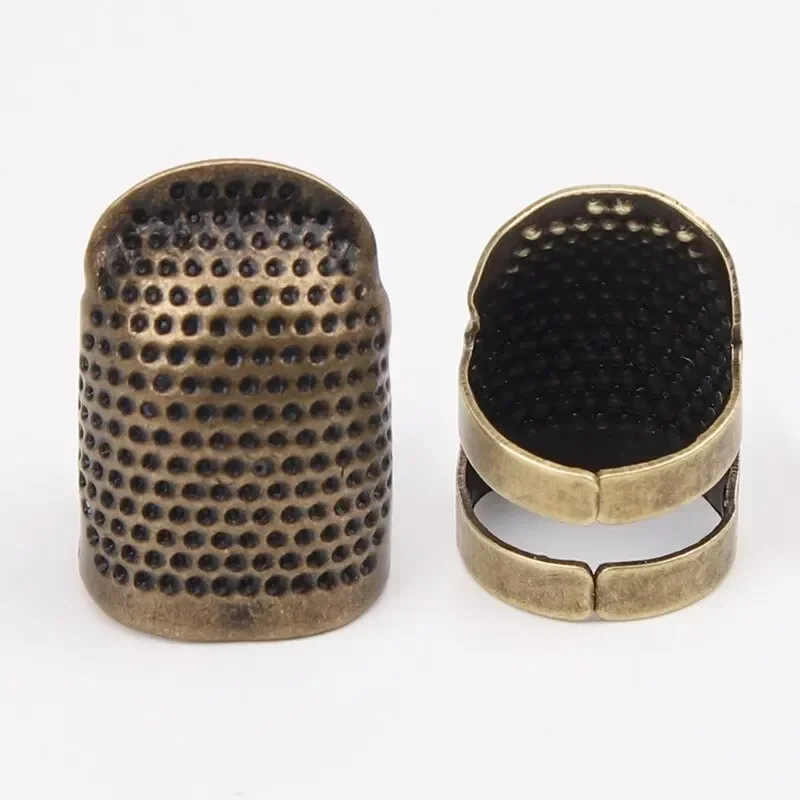Copper Thimble Sewing Retro Finger Protector Anti Slip Ring For Protect Fingers During Sewing Sewing Supplies Sew Tools