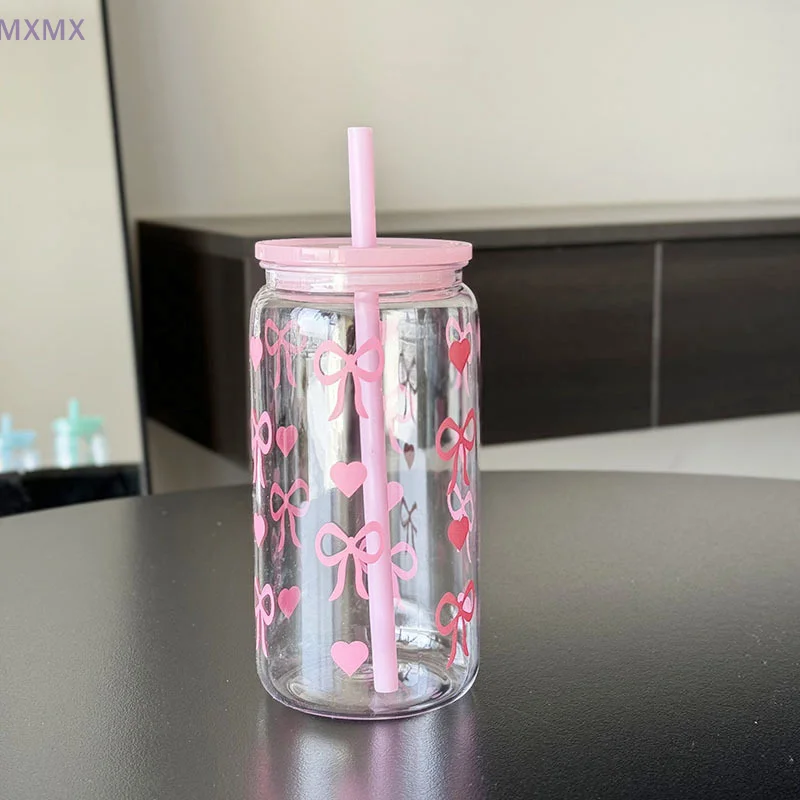 Cute Bow Plastic Straw Cup Wit - đánh giá và giá Coffee Tea Jug