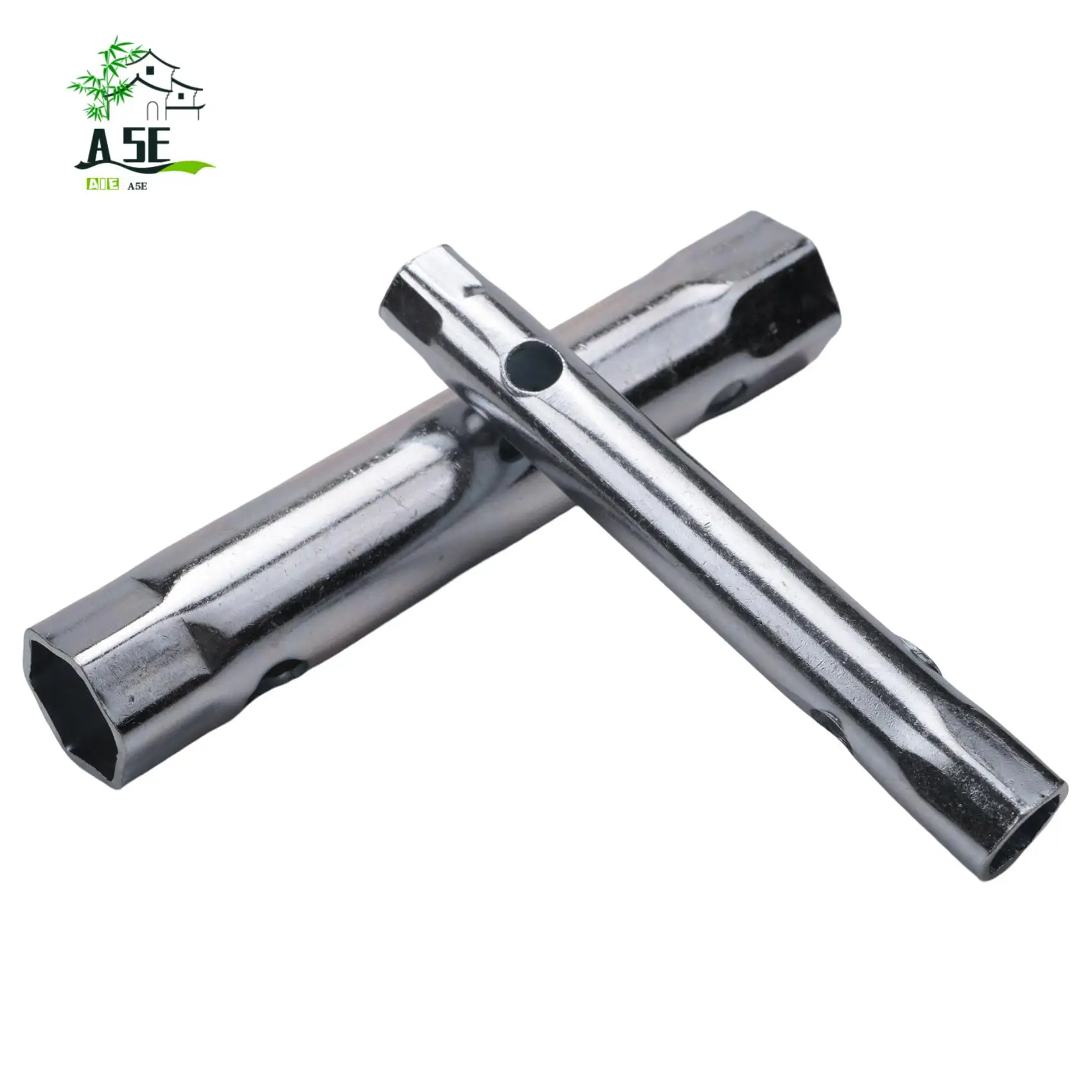 

A05E-6PC 8-19Mm Metric Tubular Box Wrench Set Tube Bar Spark-Plug Spanner Steel Double Ended For Automotive Plumb Repair