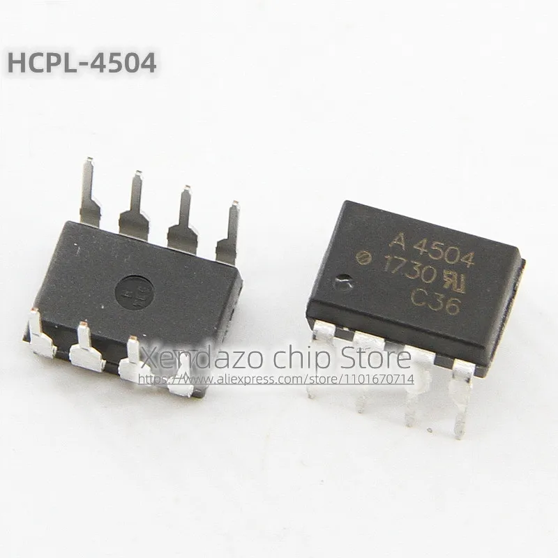 10pcs/lot HCPL-4504-000E HCPL-4504 Silk screen printing A4504 4504 DIP-8 package Optocoupler chip