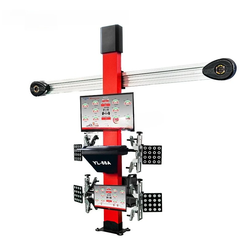 Automobile 3D four-wheel aligner equipment four-column Jizo large scissor lift tire store