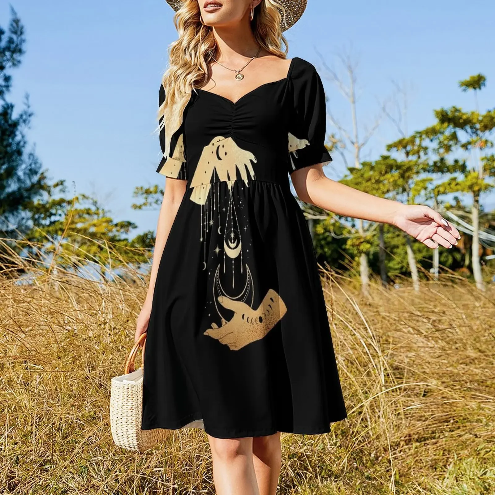 Witchy Hand, Witchcraft, Witchy art Sleeveless Dress cocktail dresses Evening dresses Clothing female Dress