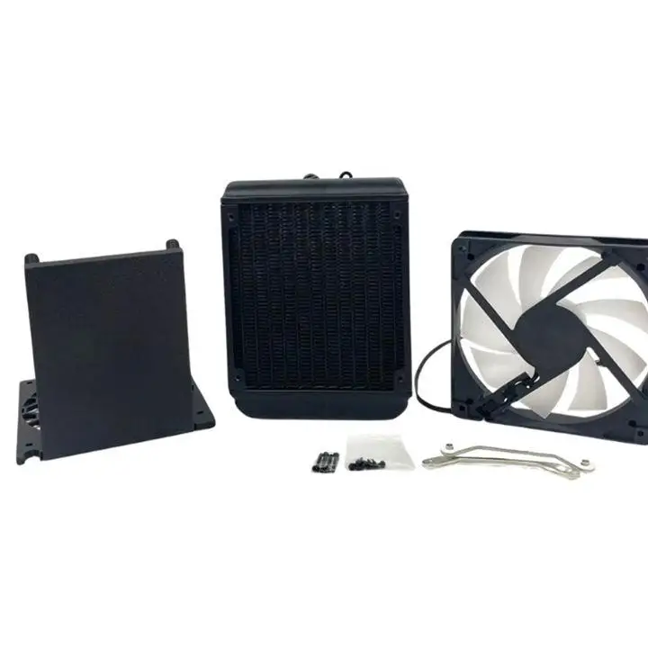 For NerdQaxe++ Hydro 4.8TH/S BTC Miner Cooling Fan Kit Crypto Machine Miner Liquid Cooling Fan Black-ABVP - view 4