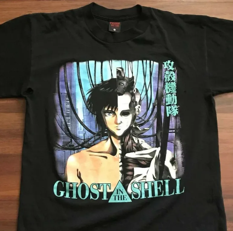 

Rare Vintage Ghost In The Shell Tee 1999 Men'S T-Shirt All Sizes S-5Xl