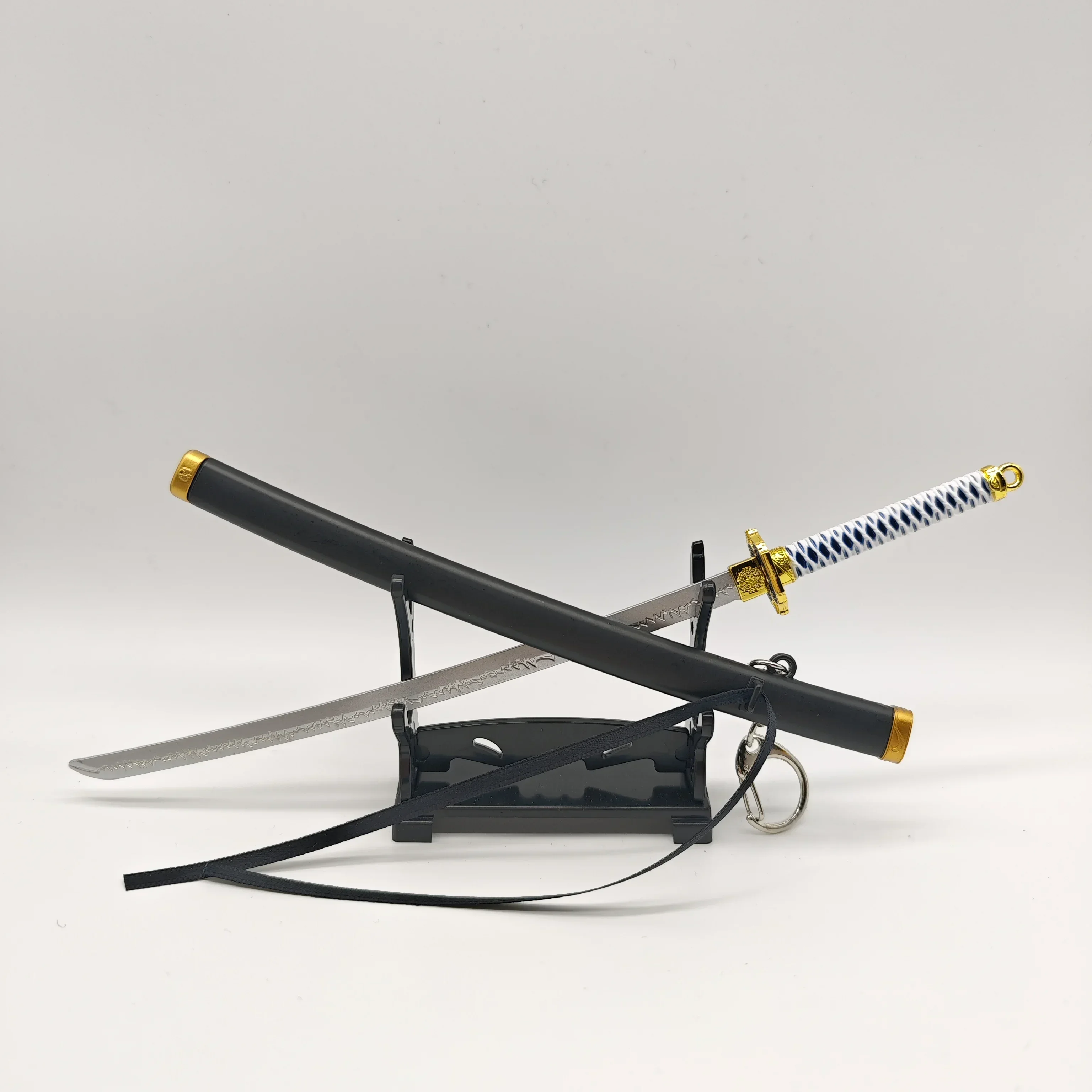 22 ซม.Vergil Yama Katana กับ Scabbard Devil May เกมอุปกรณ์ต่อพ่วงโลหะทั้งหมดอาวุธรุ่น Dante ดาบ Cry 5 ยาวมีดหัตถกรรมของเล่น