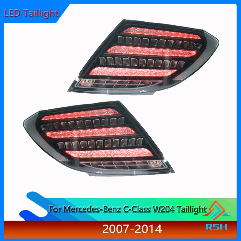 

Taillight Assembly For Mercedes Benz C Class W204 2007-2014 Maybach LED Flowing Turn Signal Brake Rear Lamp Plug And Play