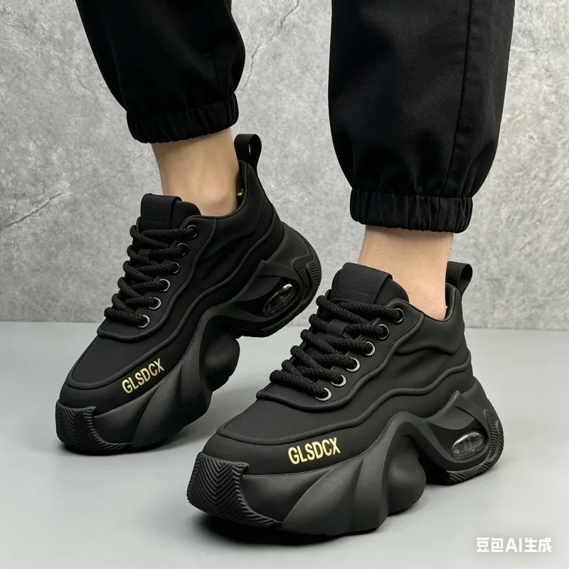 

Designer Style Men Shoes 2026 Autumn Fashion Comfortable Men's Thick Platform Sneakers Casual Shoes Sports Trainers Tenis