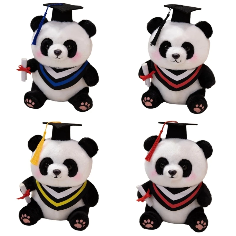 J2HD Stuffed Toy Plush Panda Graduation Gift for Graduate 2026 Photography Souvenir