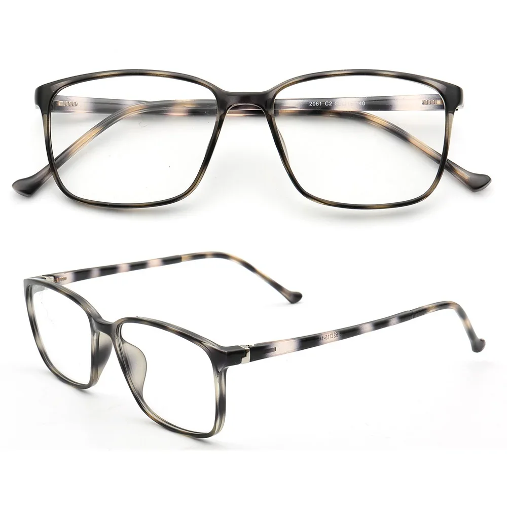 Business Men Optical Glasses Frames Square Women Eyeglasses Frames Prescription Spectacles Lightweight Vintage Eyewear Grey