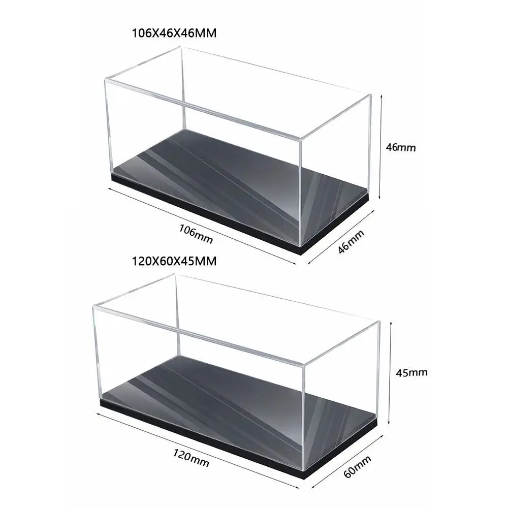 Practical 1/64 Diecast Model Car Display Box Acrylic Transparent Model Car Dust Cover Dustproof DIY Display Frame Collectibles