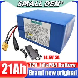 12.8V 21Ah Lifepo4 Batterie Pack 4S3P 40A Gleichen port ladung und entladung Ausgewogene BMS12V netzteil E-boot+14.6V 5A charger