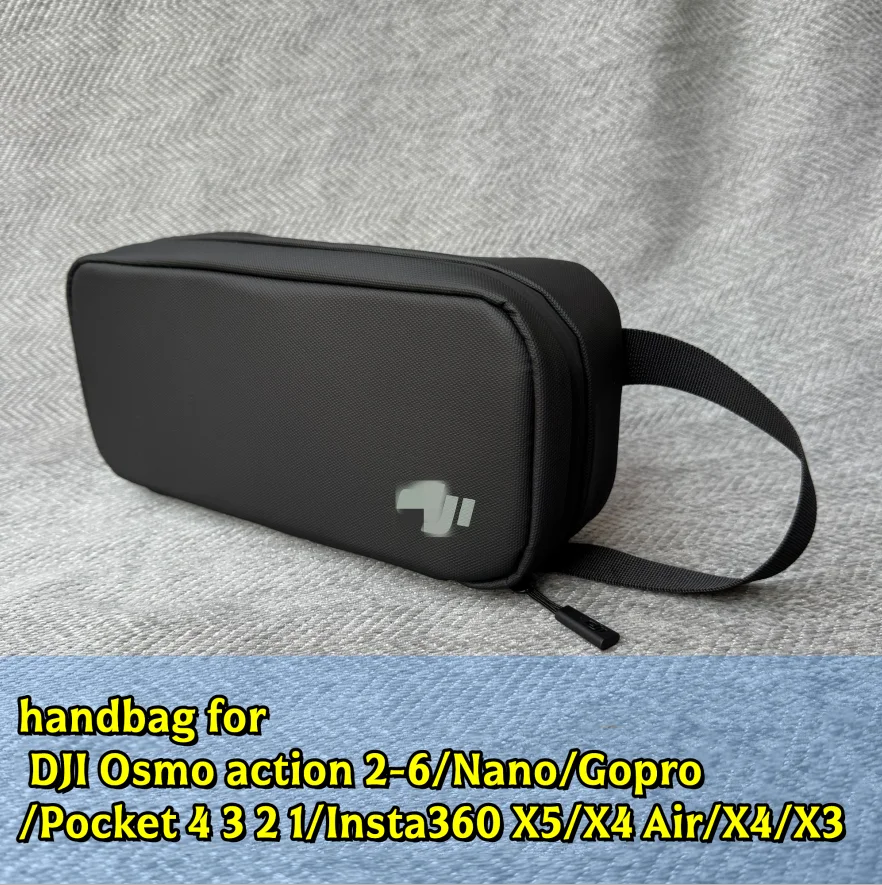 For DJI Osmo Action 6-2/Nano/DJI Osmo Pocket4-1 Insta360 X4 Air X5 X4 X3 Handbag Camera Carrying Case Waterproof Portable Bag