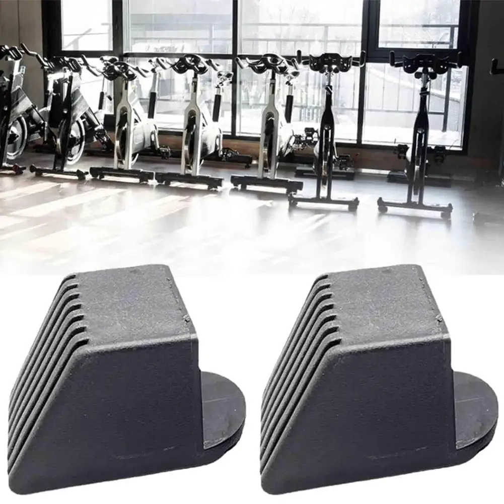 4 Pcs Fitness Equipment End Cap Gym Equipment Rubber End Cap Floor Protectors Replacement Square End Cover Non-Slip Foot Cover