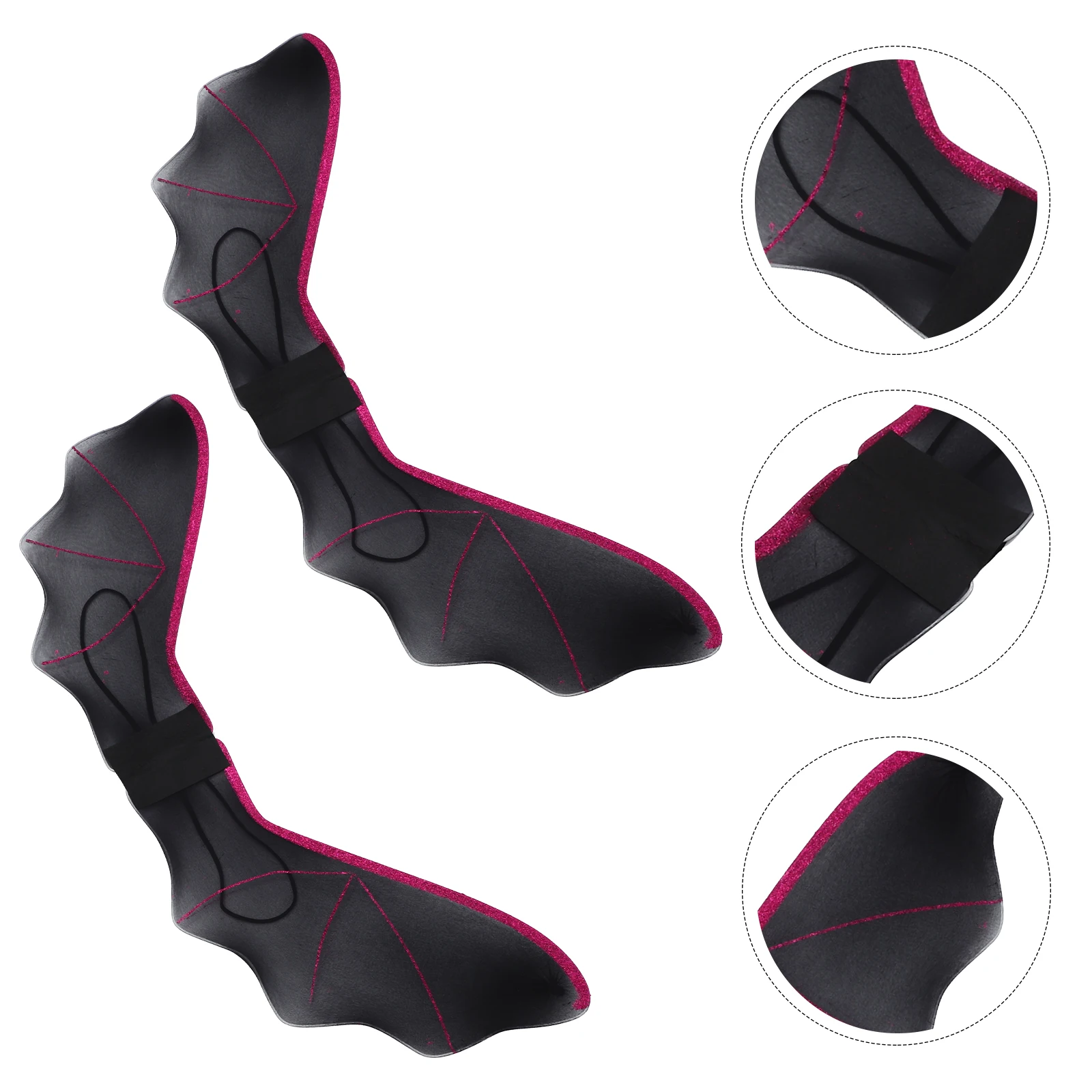 

2Pcs Bat Wings for Kids Halloween Costume Props Perfect Masquerade Accessory Fun Dress Up Supplies Cosplay Wing Decorations