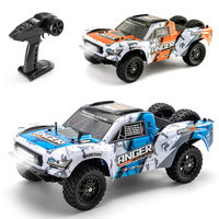 HBX RC Cars 3100A Short Box Truck Toy 4WD 1:16 Full Scale Brushless Off Road Vehicle Gyroscope RC Remote Control Car Toy Gift