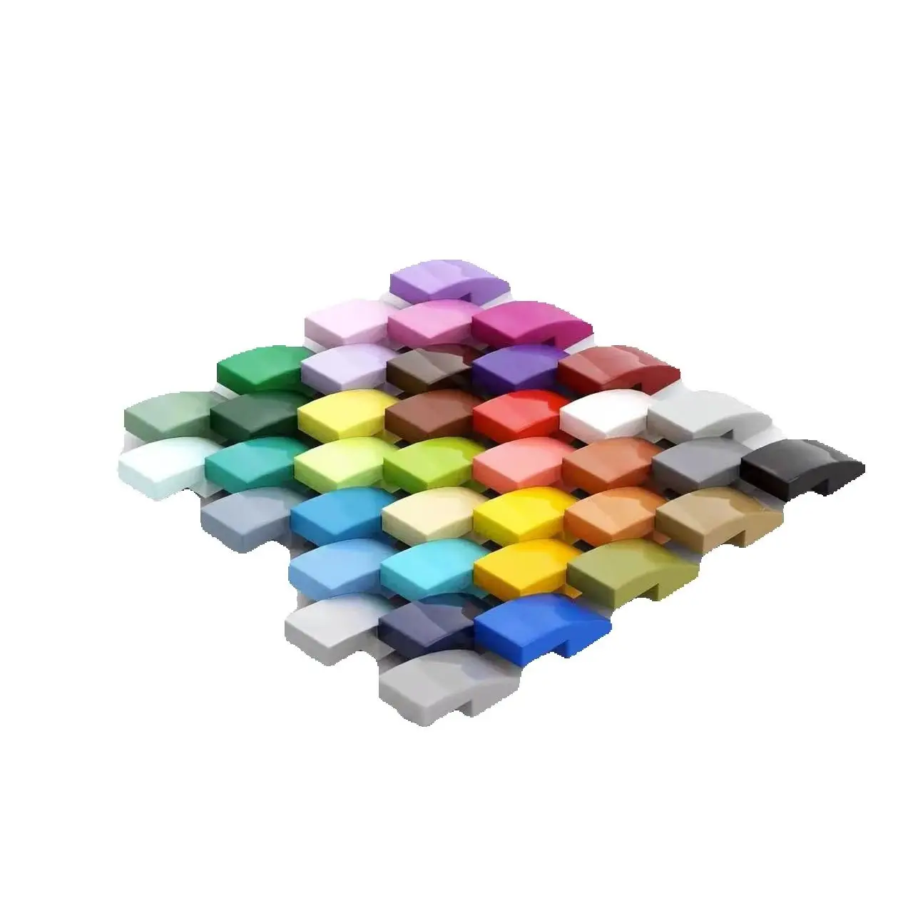 

600pcs Build MOC Compatible 67128 Assembles Particles 11477 Slope Curved 2x1x2/3 Building Blocks DIY Educational Toys