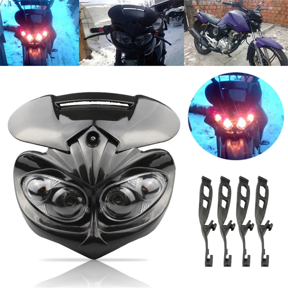 

Fairing Head Light High / Low Beam Motorcycle Dual Headlight for F-Eagle Apollo 12V 35W Applicable Universal Motorcycles