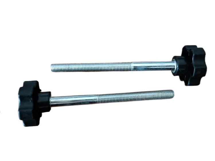 A pair of large screws for wooden door hole opener slotting machine accessories