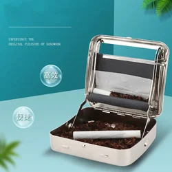 Portable Rolling Cigarette Machine Metal Tobacco Storage Case 70/78/110MM Roller Paper Maker Smoking Accessories Cool Gadget