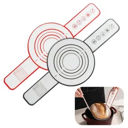 Silicone Baking Mat with Long Handles Kneading Pad Dough Mat Pizza Cake Dough Maker Kitchen Cooking Non-Stick Gadgets Bakeware