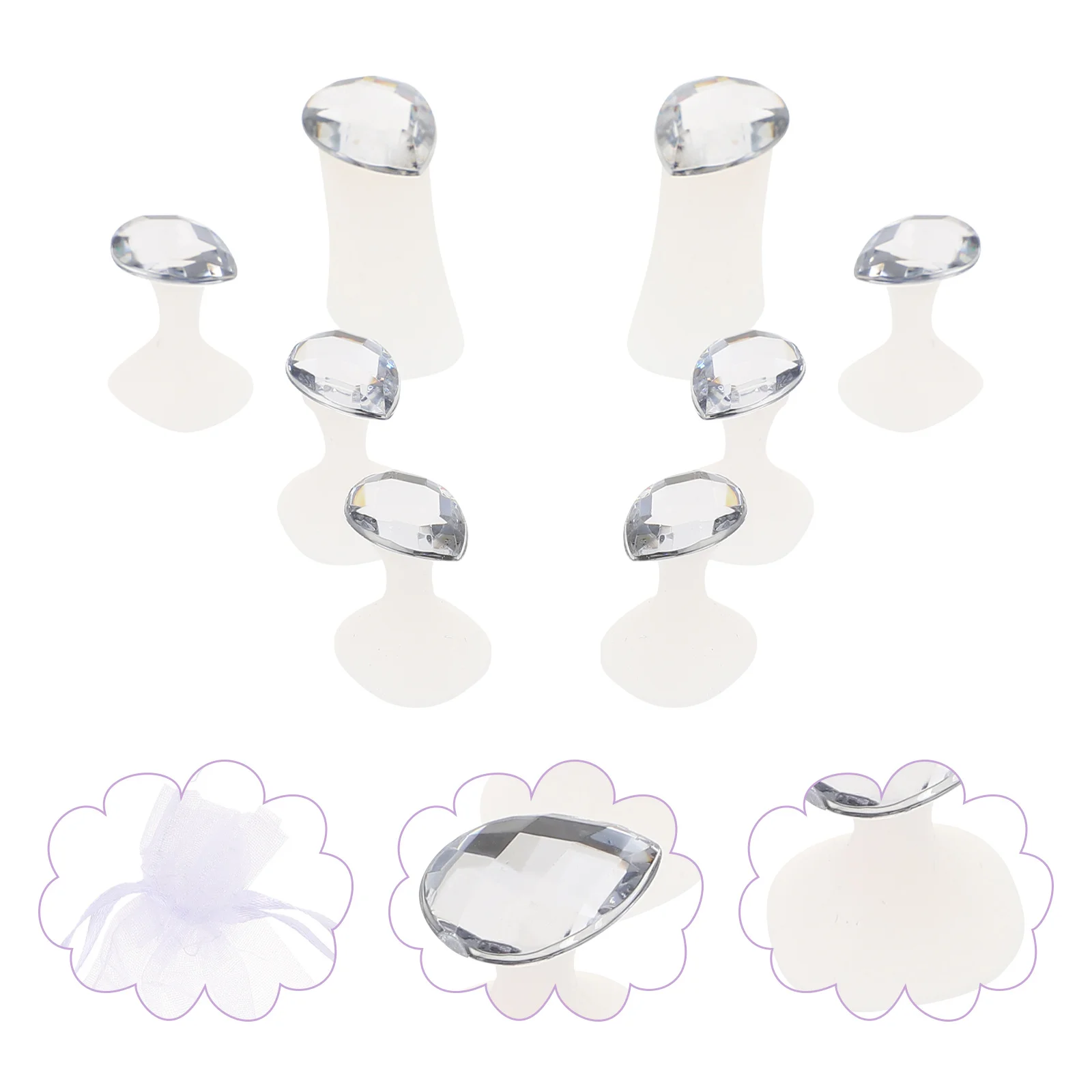 16 個ネイルアートつま先セパレーターソフトシリコーン和風マニキュアペディキュアツール快適なつま先ディバイダーネイルケア用