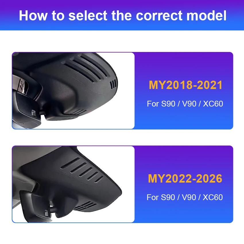 4K Dash Cam Voor VOLVO XC90 XC60 XC40 S90 V90 S60 V60 S80 XC70 C40 EC40, Plug en play Dashcam Camera Wifi Auto DVR Voor Polestar 2