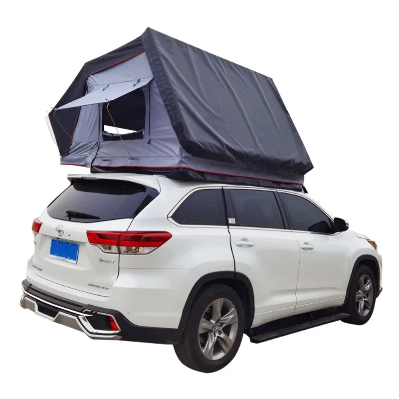 

Campers Camping Soft Cover Rooftop Tent Aluminum Hard Shell Side Opening Roof Top Tent