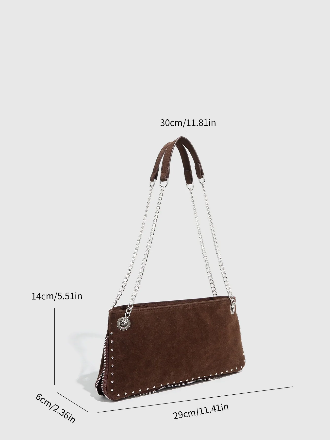 أزياء فو الجلد المدبوغ بو الجلود حقائب مربع حقيبة الكتف المرأة سستة حقيبة يد #5