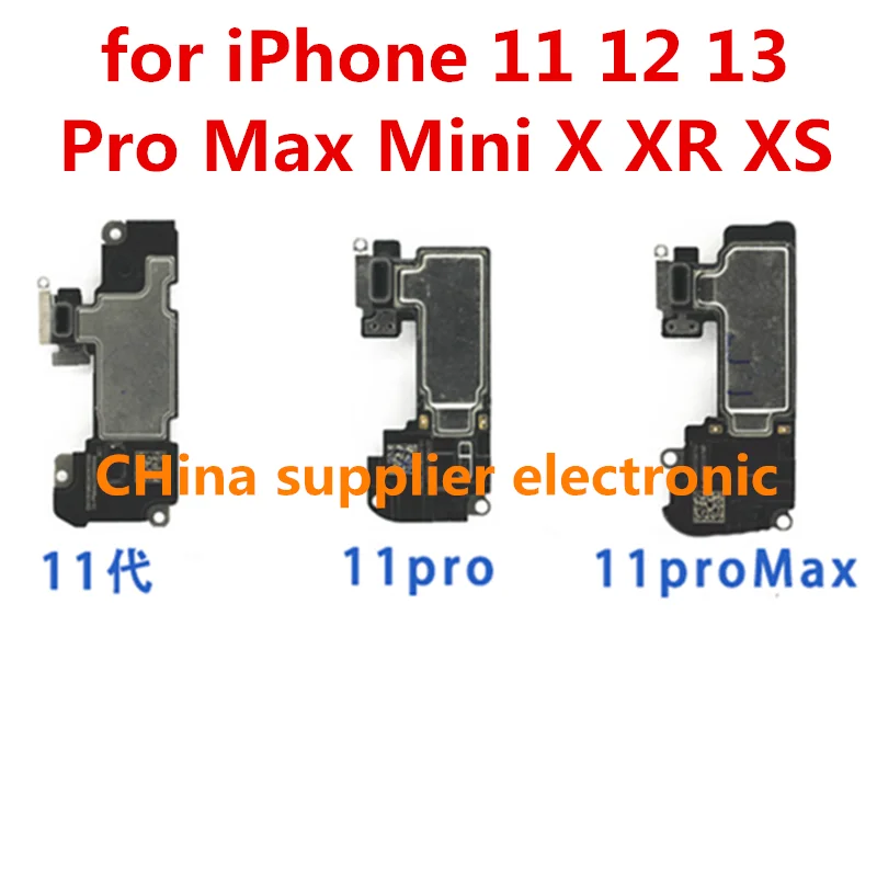 5pcs auricolare Flex Cable per iPhone 11 12 13 Pro Max Mini X XR XS Sound Speaker Ear Pieces parti di ricambio