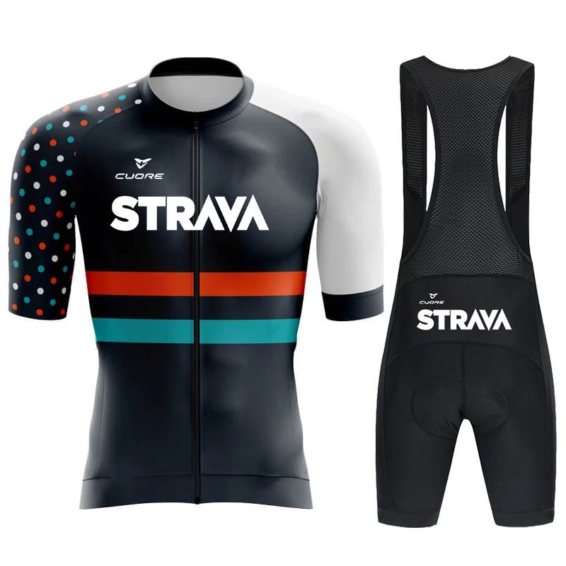 CUDRE STRAVA Men's Cycling Clothes for Men Mtb Road Cycling Jersey Man Short Sets Mountain Bike Jerseys Bicycle Accessories Set