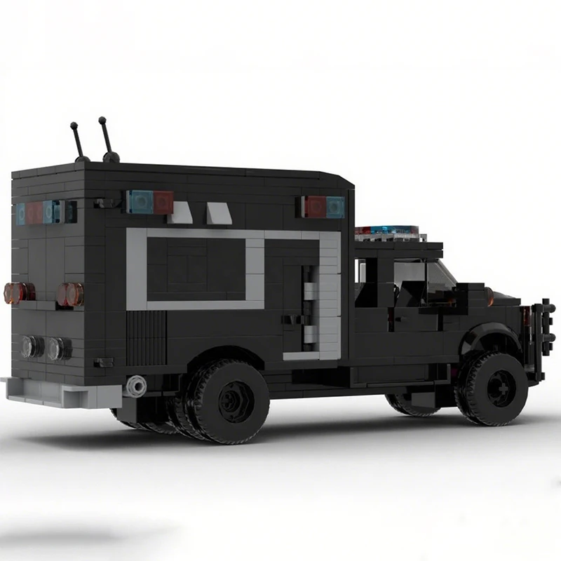 598pcs MOC Forder F-450 quad cab dually ambulance president motorcade Building Blocks idea Christmas toy Gift creative Brick
