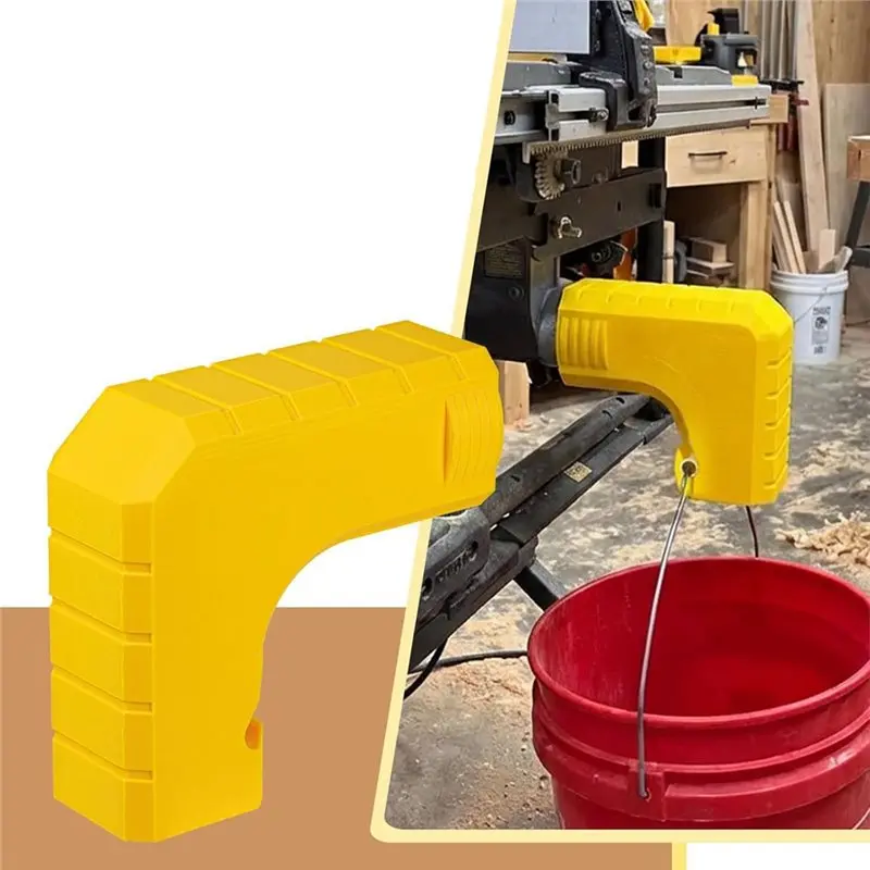 YWDZ-Dust Port Adapter For DWE7485 Table Saw- Snap-On Design, For Efficient Sawdust Dust Collection