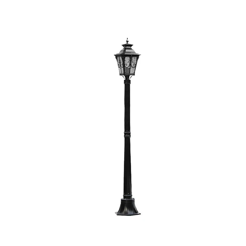 (≈ 1.8Mm) Vintage Lawn Lamp Outdoor Waterproof Courtyard European Street Lamp Landscape Outdoor Villa Garden Single Head