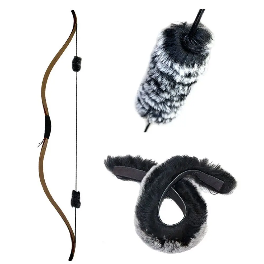 

1 Pair Bowstring Stabilizer Rabbit Fur Archery Silencer for Compound Bow Recurve Bow LongBow Hunting Shooting