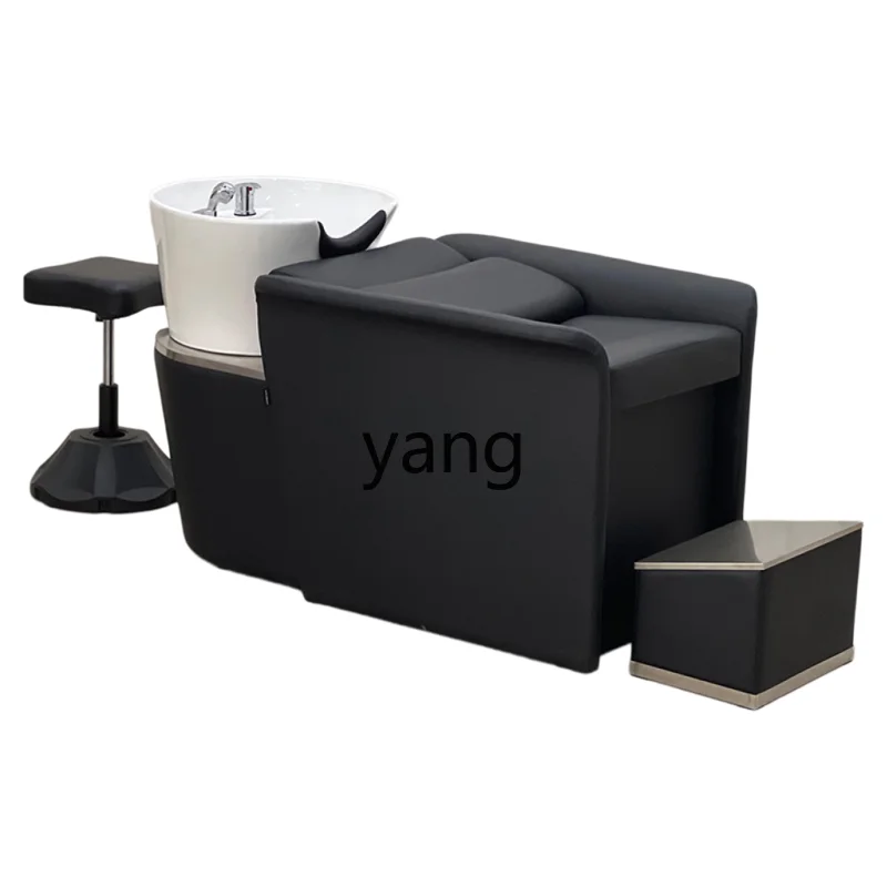 LTT خاص صالون الشعر السيراميك حوض عميق قص الشعر شبه مستلق لكمة السرير