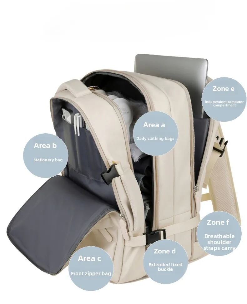 New Fashionable and Expandable Backpack for Men and Women, A Multi-functional Large-capacity Computer Bag for Outdoor Travel
