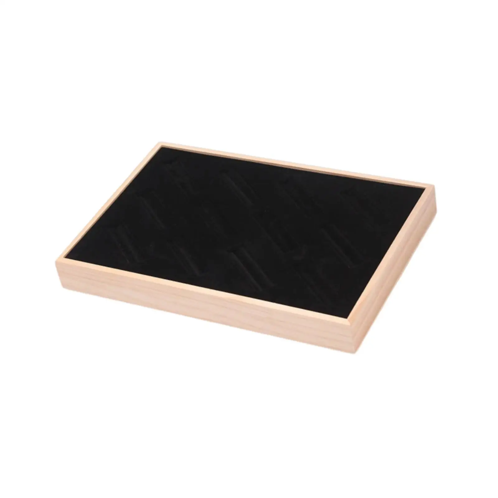

Wood Bangle Tray Velvet Bracelet Display Stand Jewelry Organizer Showcase for Jewelry Store Counter