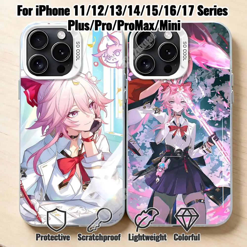 

Honkai Star Rail Evanescia Phone Case for iPhone 17 16 15 14 13 12 11 Pro Plus Max Mini X XS Air Stylish Cover