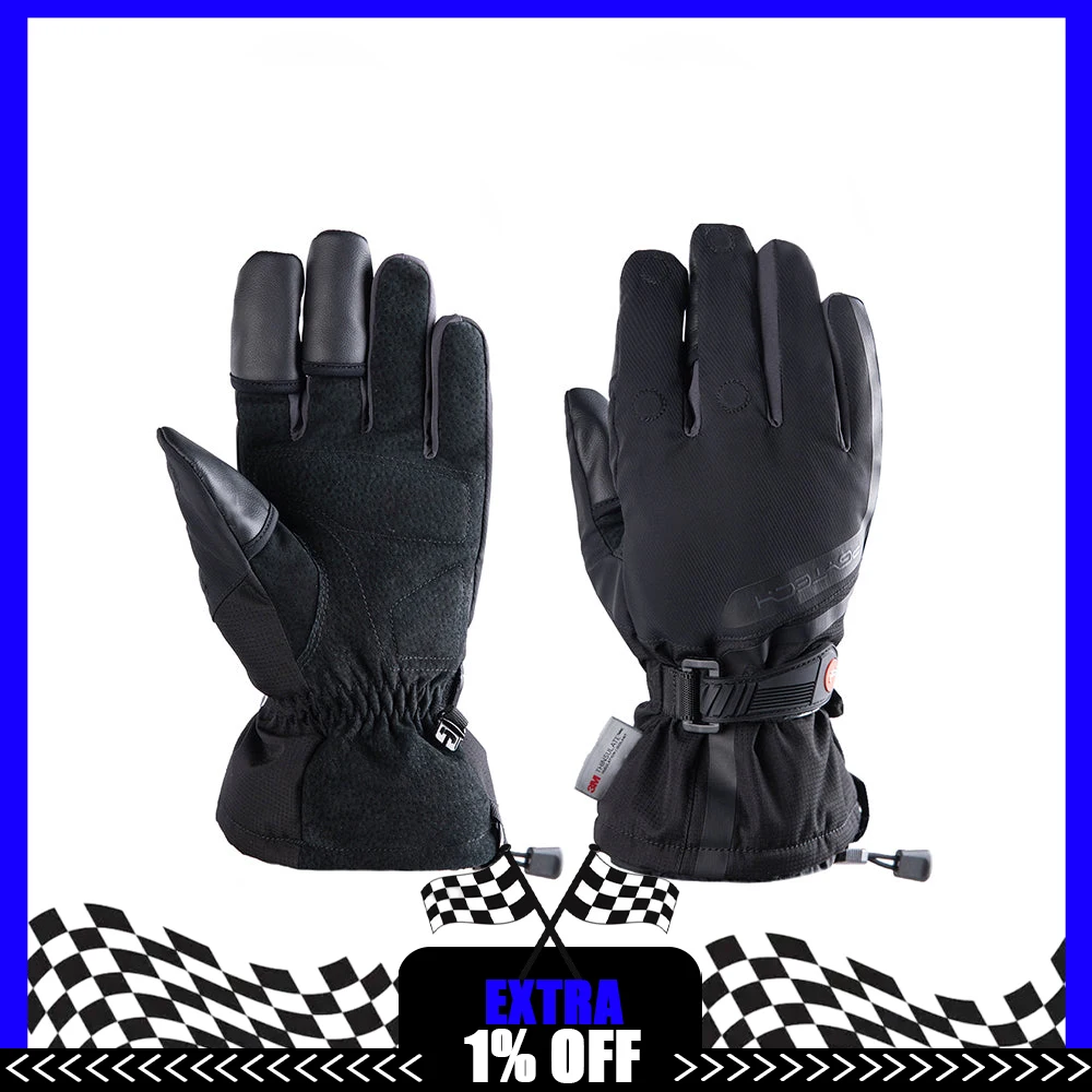 PGYTECH Professional Photography Gloves Level 4 Splash-Proof 3-Finger Magnetic Flip Touchscreen Windproof Winter Camera Gloves