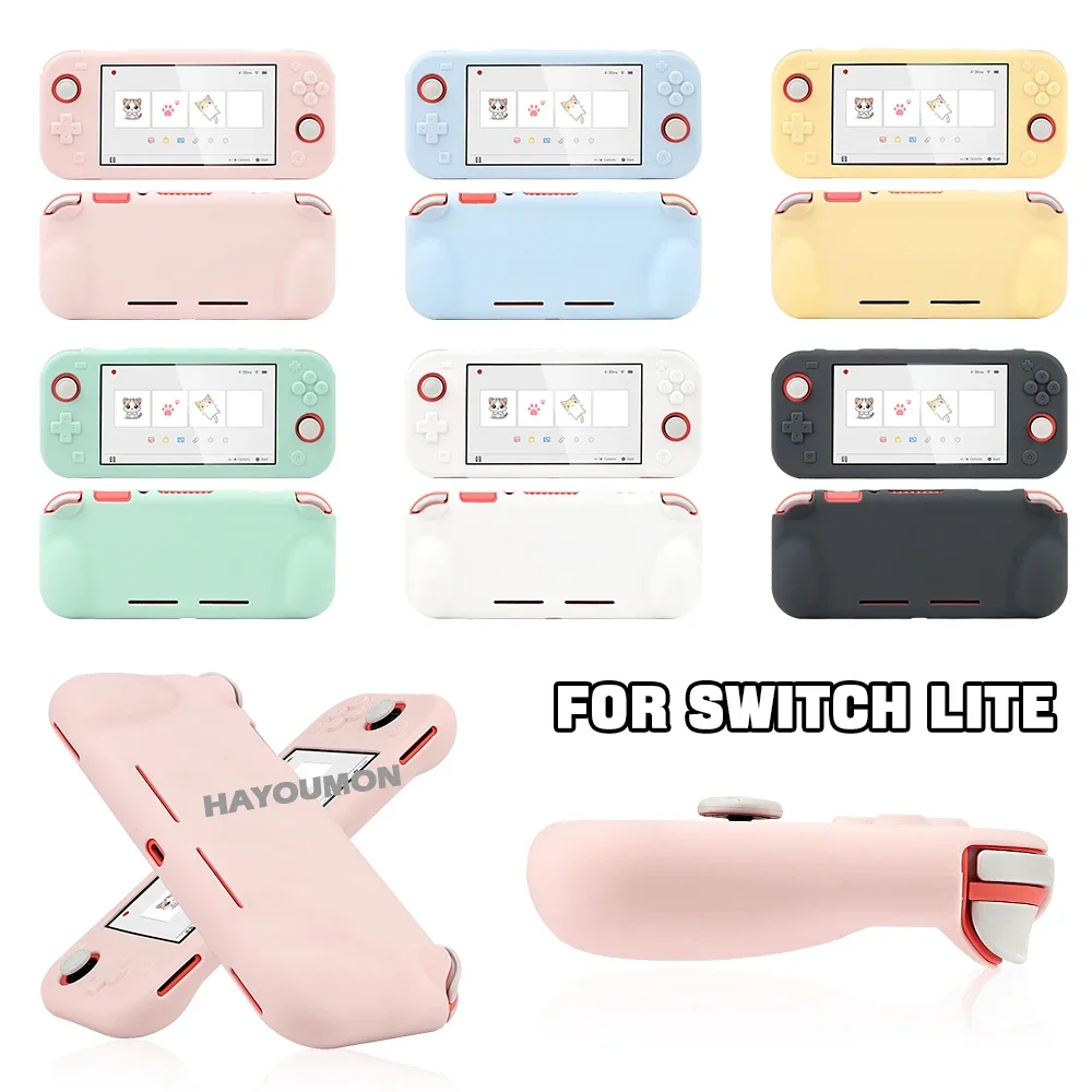 2026 Neue Weiche Silikon-Schutzhülle für Switch Lite Bunte Rundum-Schutz Hochwertige Abdeckung für NS Switch Lite Spielkonsole