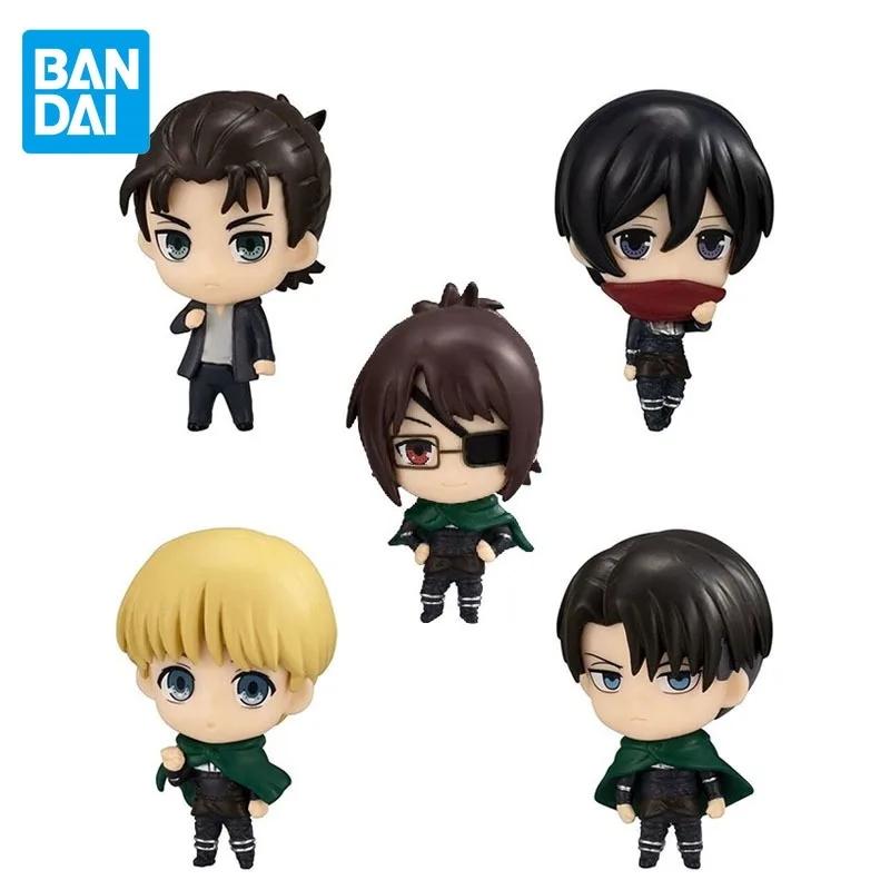 

BANDAI Original Gashapon Attack on Titan Anime Figure Final Season Levi Ackerman Action Figure Toys for Boys Girls Gifts