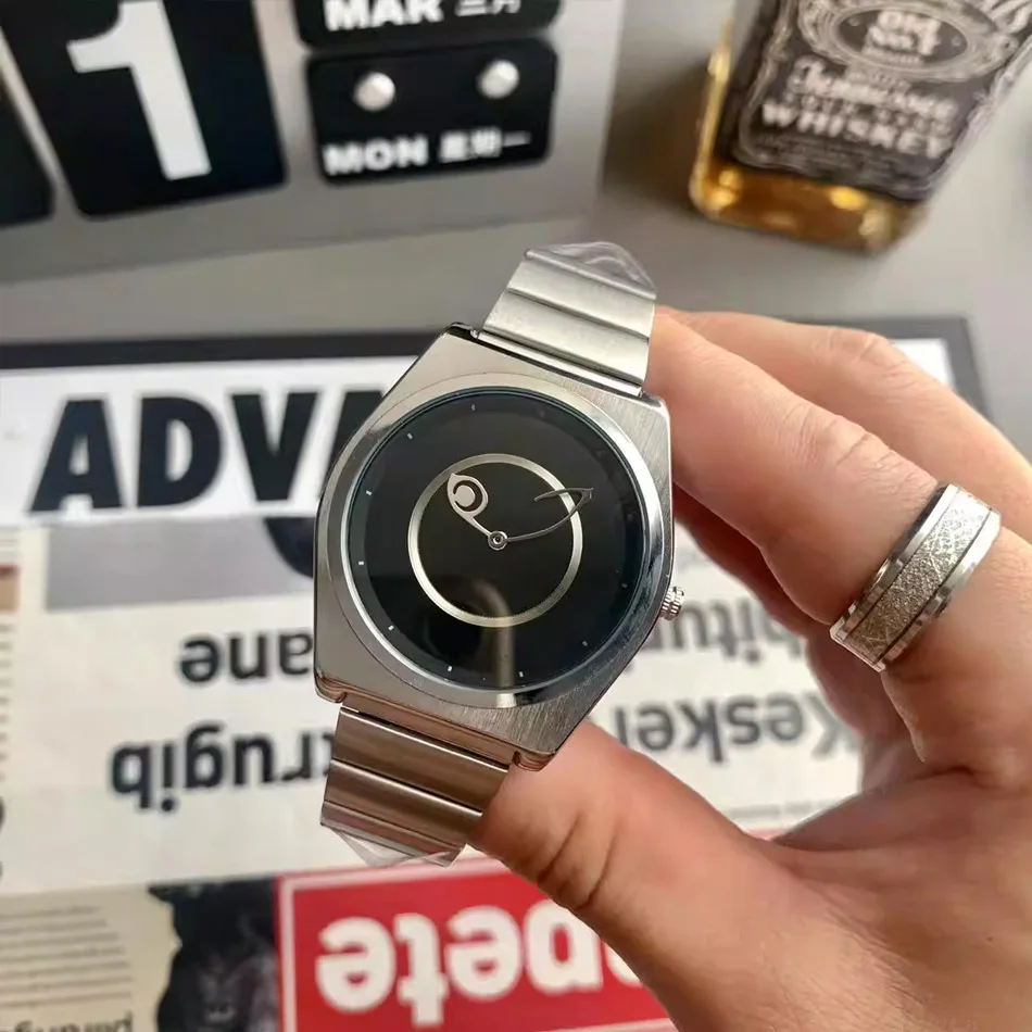 

Часы с черными глазами, мужские легкие роскошные подарочные часы высокого качества, кварцевые часы для пар, ремешок из нержавеющей стали, брендовые водонепроницаемые мужские часы в стиле ретро