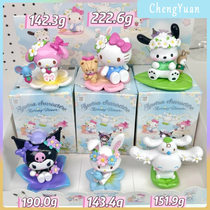 

Genuine Toptoy Sanrio Spring Flower Series Blind Box Kawaii Doll Figurine Collection Desktop Ornament Fashion Trend Gift